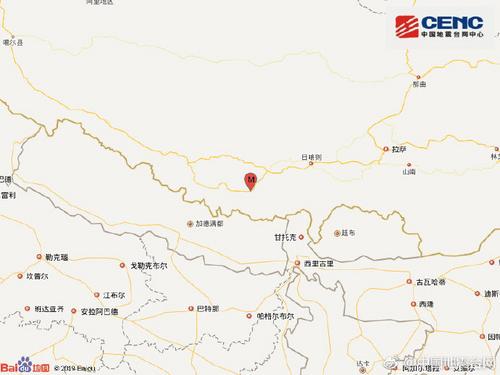 西藏日喀则市定日县发生3.6级地震 震源深度5千米
