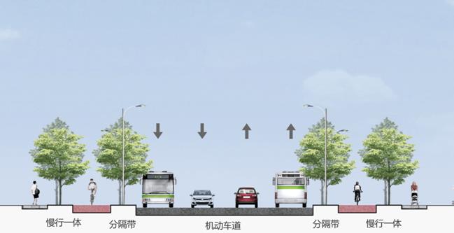 淄博共青团路改造4月2日起封闭交通 新建慢行一体实现机非分离