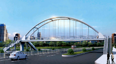 聊城开发区拟在会展中心建设人行天桥项目 全长51.4米