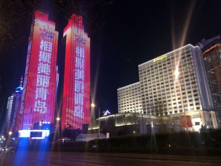 和风海上来!海军节主题灯光秀来了