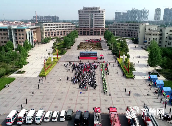 菏泽市举办地震应急救援综合演练