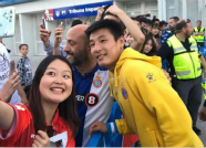 武磊感谢球迷支持:看到五星红旗飘扬 让我很温暖