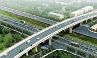 淄博中心城区西六路跨线桥即将通车