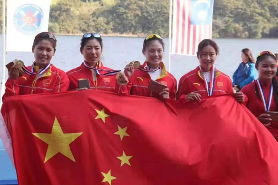 日照姑娘孙凤娇勇夺亚洲赛艇锦标赛两枚金牌