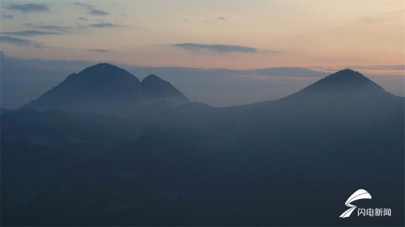 威海：雨后昆嵛山美丽的日出景象（图）