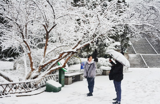 淄博迎来入冬以来第一场大雪
