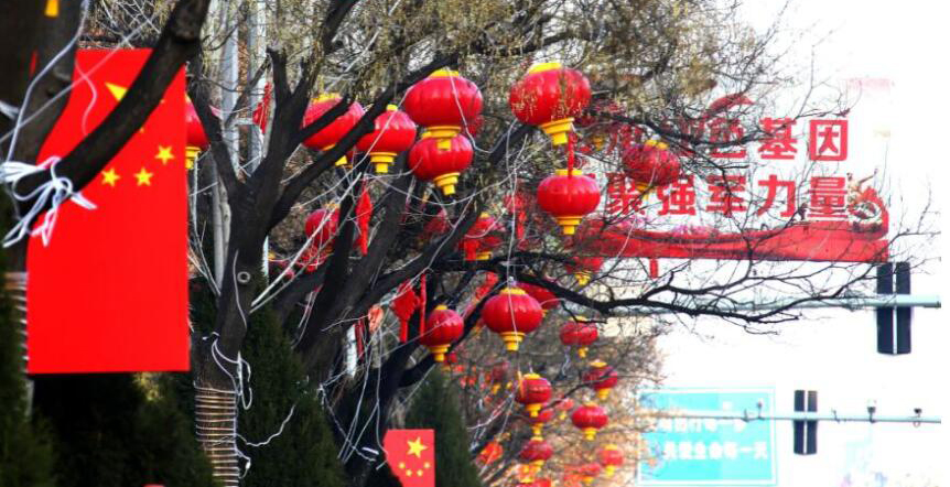 聊城：大红灯笼迎新春