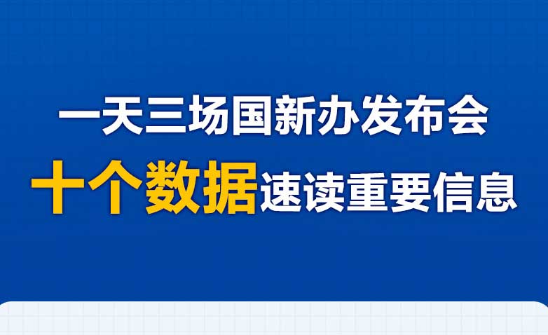 一天三場國新辦發(fā)布會 十個數(shù)據(jù)速讀重要信息