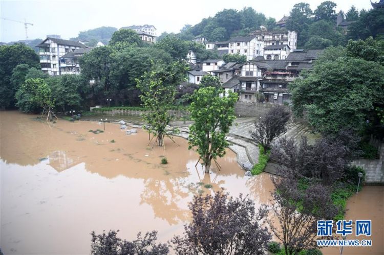 （防汛抗洪）（4）重庆：千年古镇磁器口部分受淹