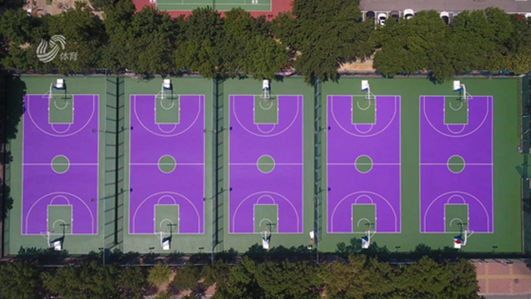 山东省体育中心篮球公园改造完毕 济南最美网红打卡地就是这