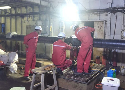 埕岛东区管陶组油藏开发海底管线铺设完成