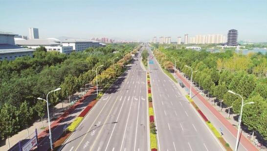 淄博多条道路绿化提升基本完成 营造多彩的城市休闲景观动线