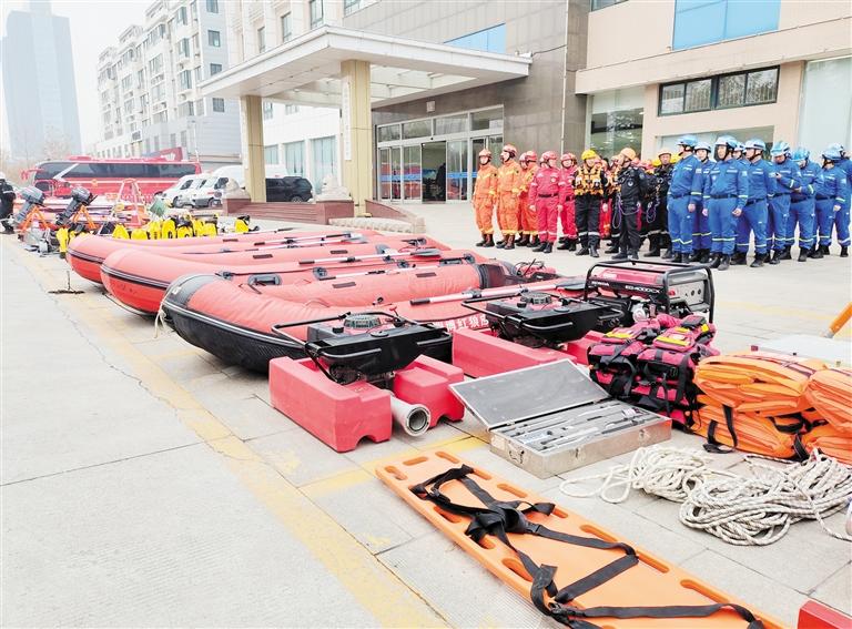 山东2020年防汛座谈会在淄博举行 各类防汛救援装备器材齐亮相