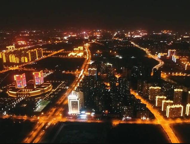 59秒丨航拍济宁春节夜景：流光溢彩夜色美 平安祥和庆新春