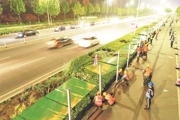淄博城市快速路工程开始实质性施工