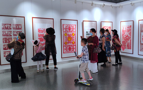 2021“妙手映初心”东营市剪纸艺术作品展在市文化馆开展