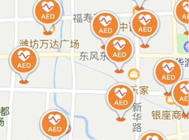 一点即知，一键呼救，潍坊“AED急救地图”已上线