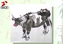 水墨画技巧—牛的画法