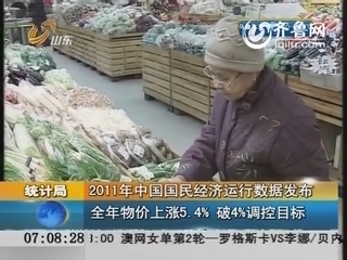 统计局：2011年中国国民经济运行数据发布 国内生产总值比上年增长9.2%
