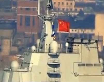 实拍中国航母第三次海试成功