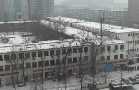 航拍北京降下2012“第一场雪”银装素裹美如画