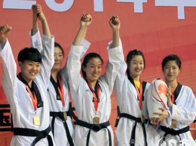 全国跆拳道精英赛在淄落幕 山东队夺女子团体冠军