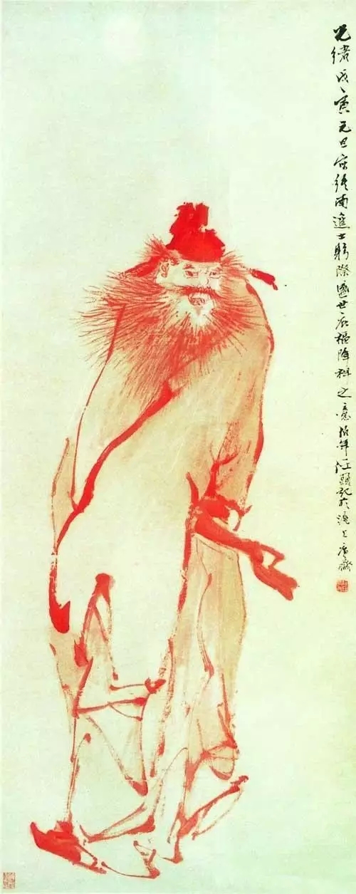 任伯年笔下出钟馗地黑天昏一吐光
