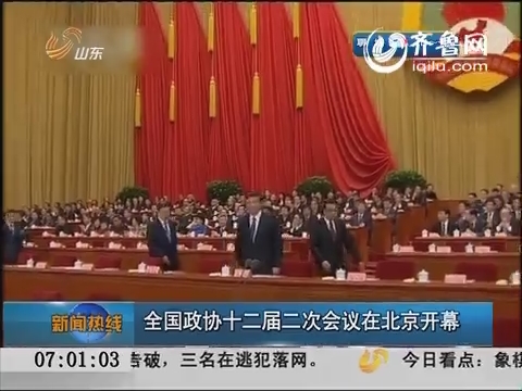 全国政协十二届二次会议在北京开幕