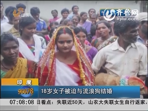 印度：18岁女子被迫与流浪狗结婚