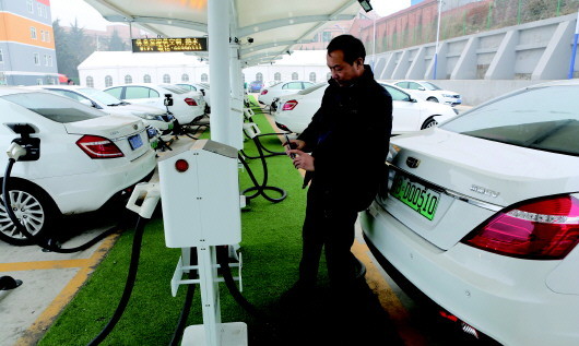 山東最大乘用車充電站落戶青島 日充電400輛車次