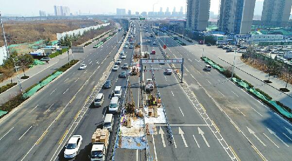 匡山立交西箱梁將頂升4米 引橋拆除后去西站須走地面道路