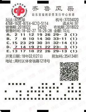 雙色球2018022期820萬——網絡圖1