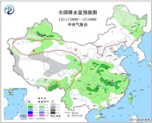 中國大部將有降溫降水過程 西北部分地區有沙塵