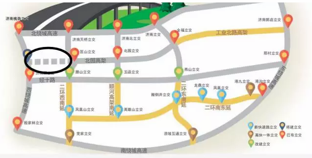 以后北園高架可直達(dá)西站!濟(jì)南縱貫東西城快速路要來