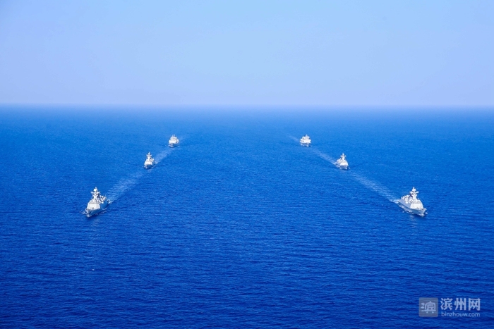 濱州艦所在第二十九批護航編隊首次執行護航行動