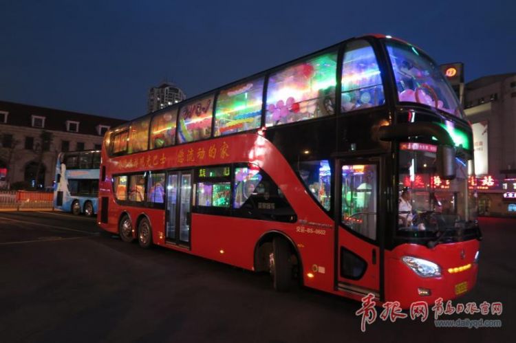 “紅色夜景線”開通！賞絢麗青島夜景有了新選擇