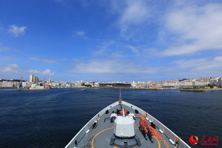 海軍第二十九批護航編隊濱州艦技術停靠西班牙