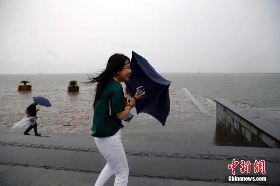 臺風“溫比亞”登陸上海浦東 江浙等地迎接大暴雨