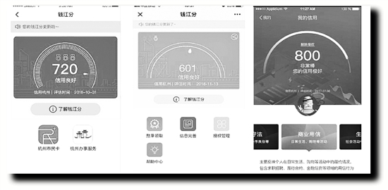 杭州推出城市個人信用分 分數越高享受的便利和服務越多