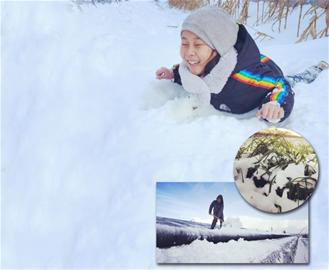 萊西北部再降下大雪，村莊變童話世界最厚積雪達20cm