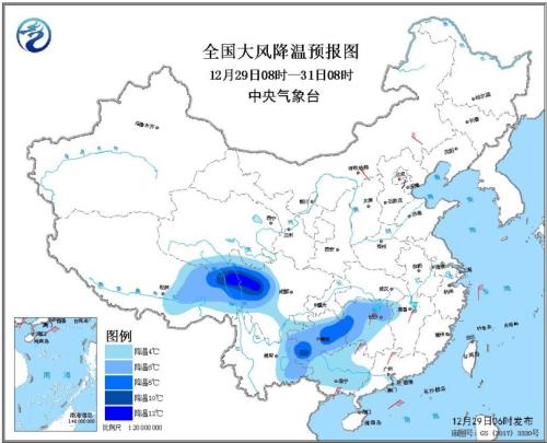 強冷空氣將繼續影響全國 南方大部地區有雨雪天氣