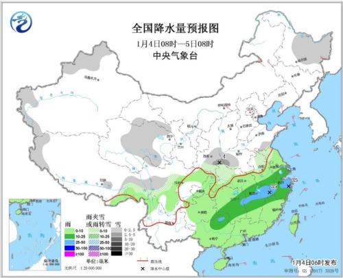 華北黃淮等地霾減弱 南方雨雪增多難放晴