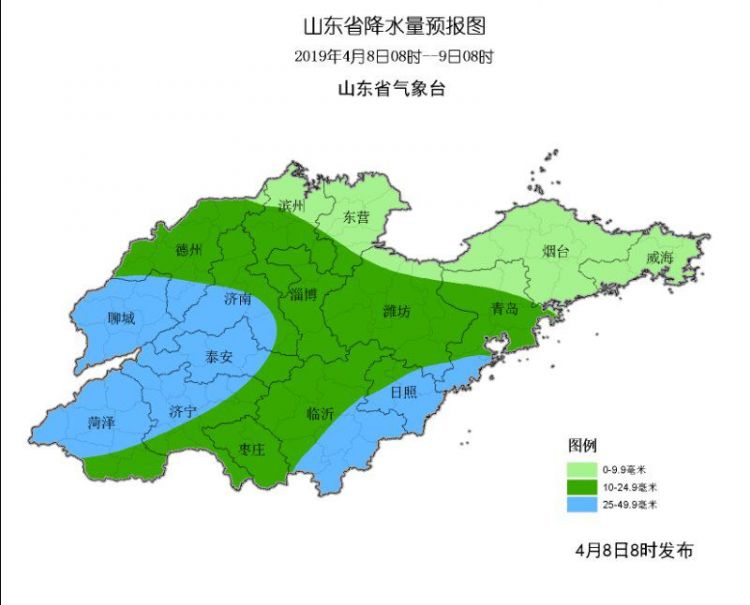 氣旋襲來,終于要下雨了！山東全境降雨,部分地區大雨