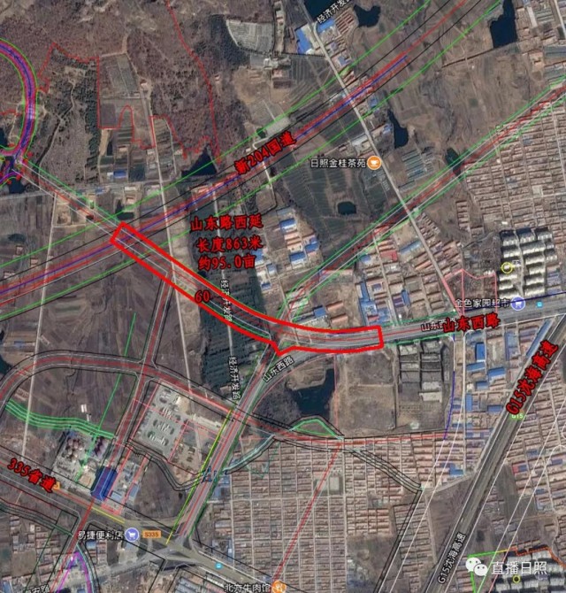 规划局获悉,日照市东港区住房和城乡建设局将新建 山东路西延(烟墩岭