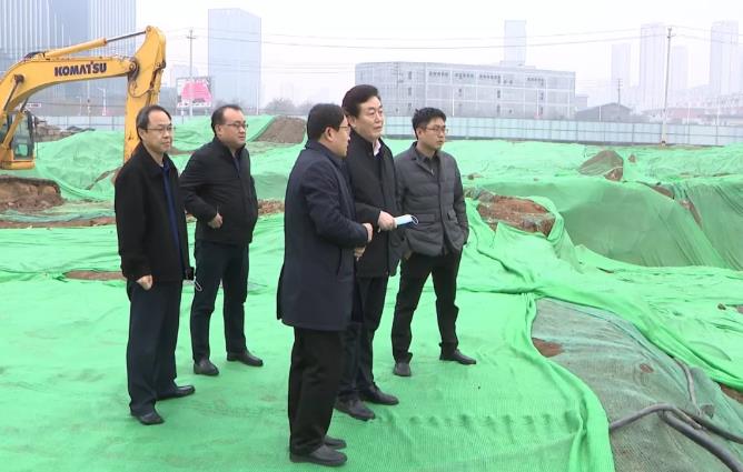 皮台田调研邹平市人民医院城南新院建设情况