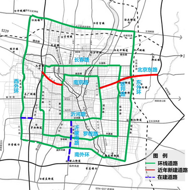 临沂金九路高架规划图图片