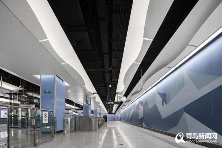 斑斓 梦幻 揭秘青岛地铁1号线,8号线空间一体化设计