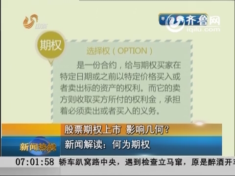 股票期权上市 影响几何？：新闻解读：何为期权